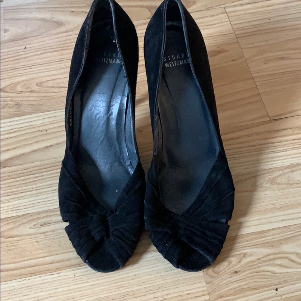 Black velvet size 9 Stuart weitzman shoes